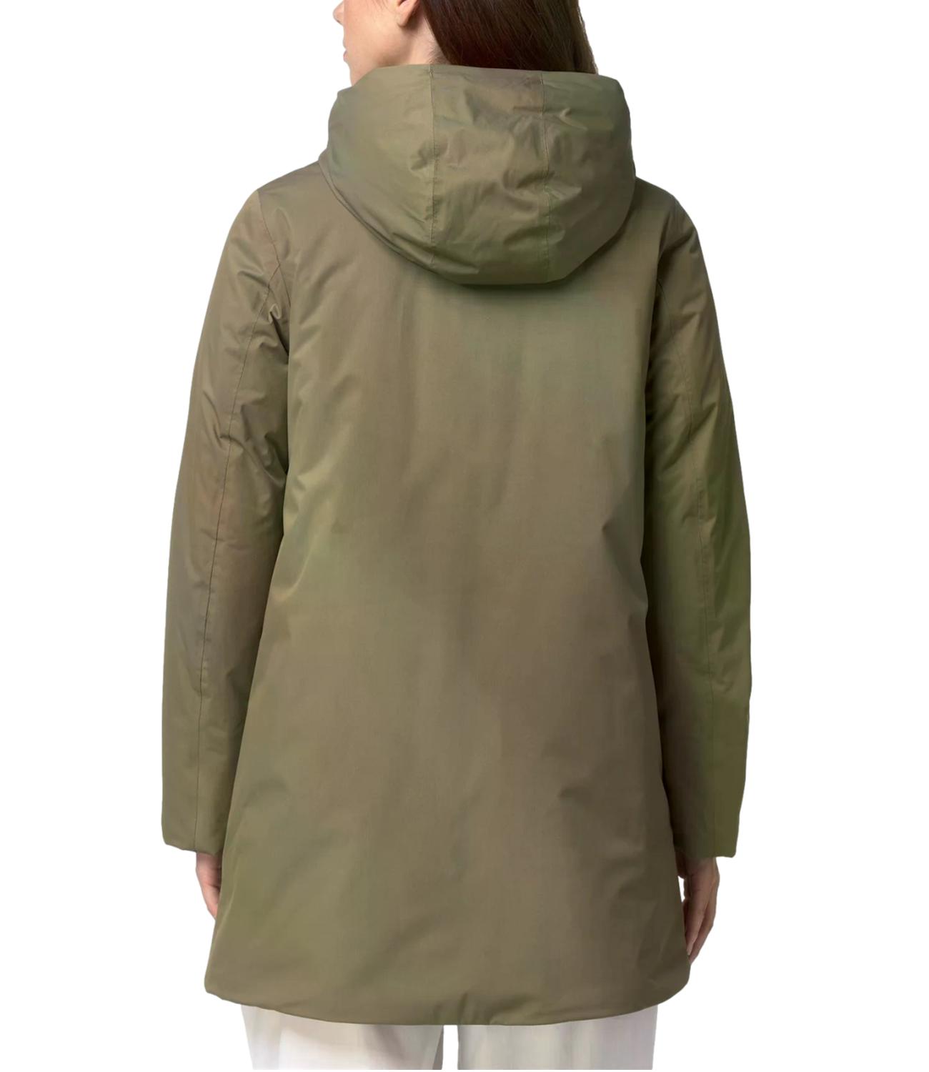 K-Way Giacca da Donna - Green Army - Grey Warm - K8144cw