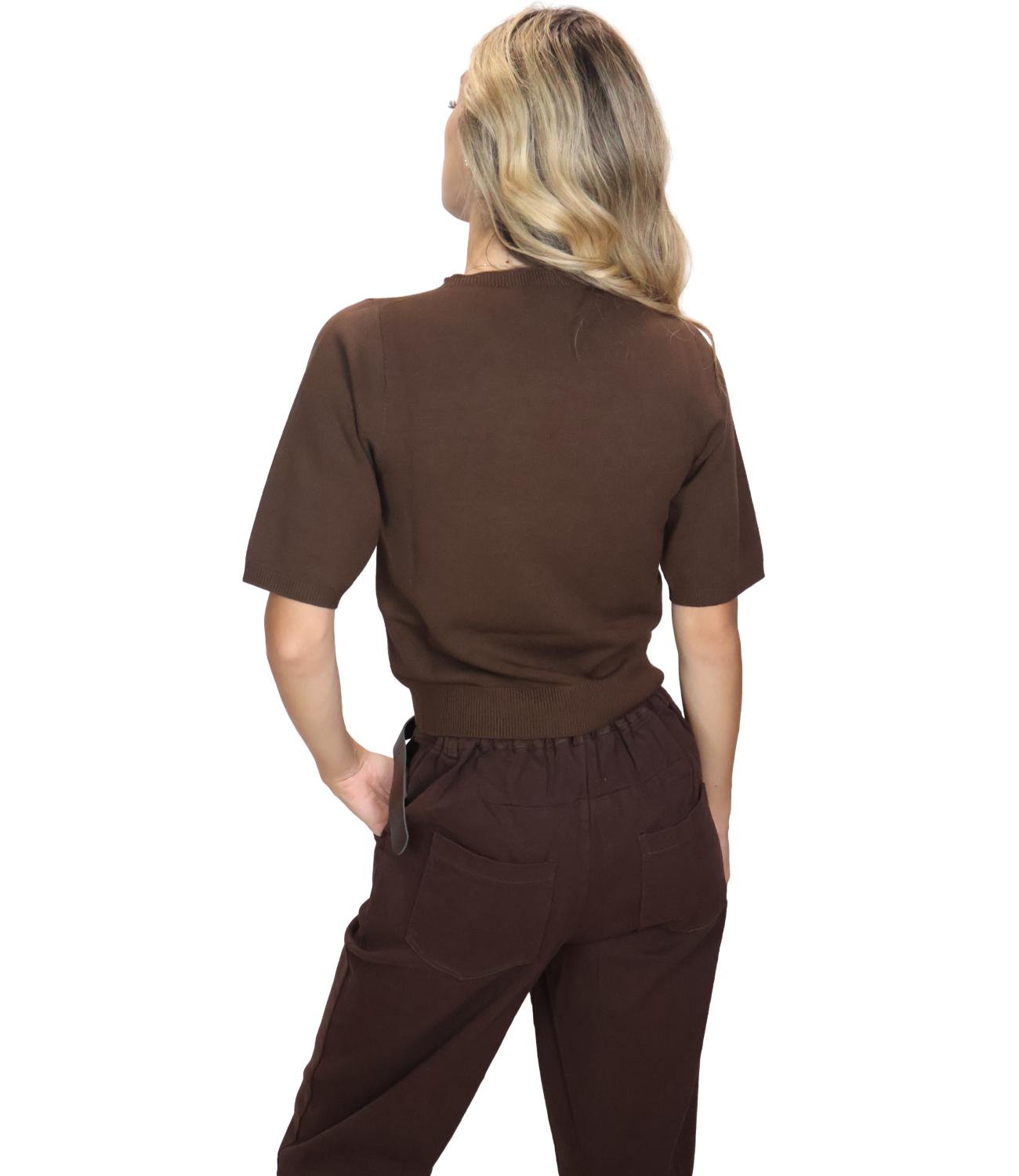 Kontatto Maglia da Donna - Moka - 3m1704c