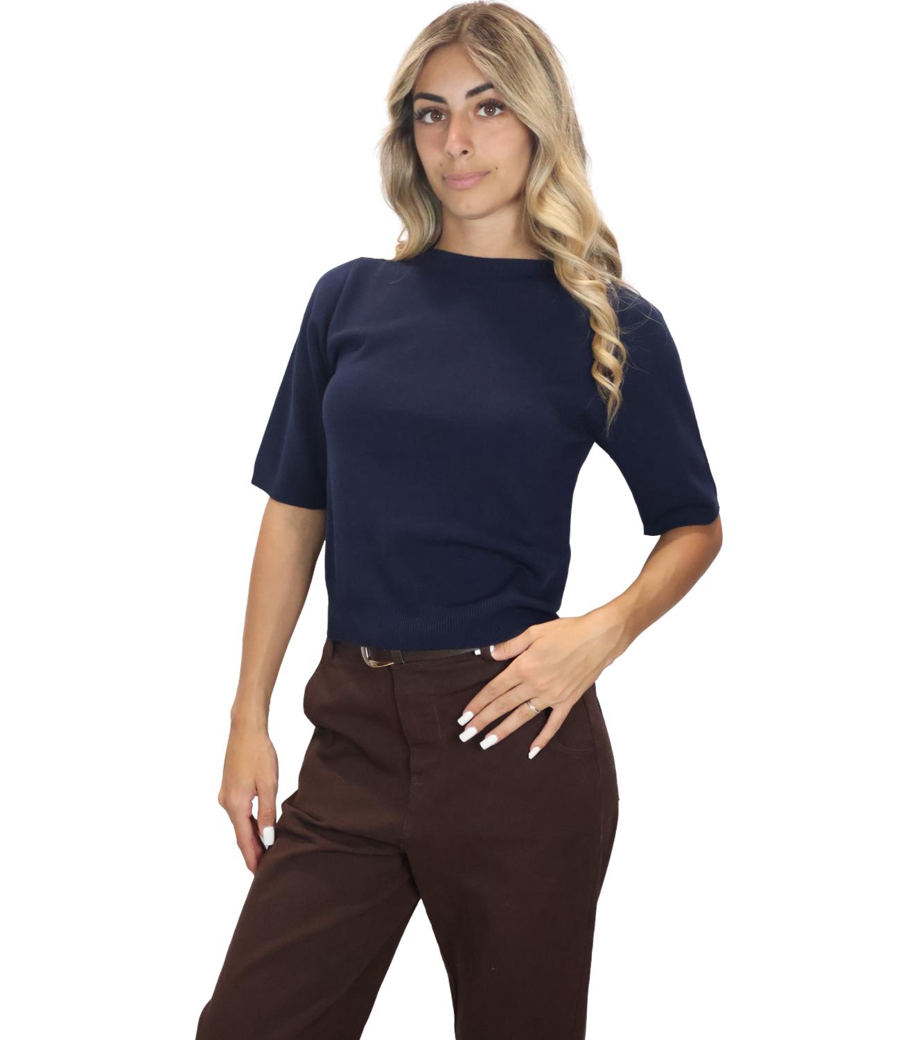 Kontatto Maglia da Donna - Navy - 3m1704c