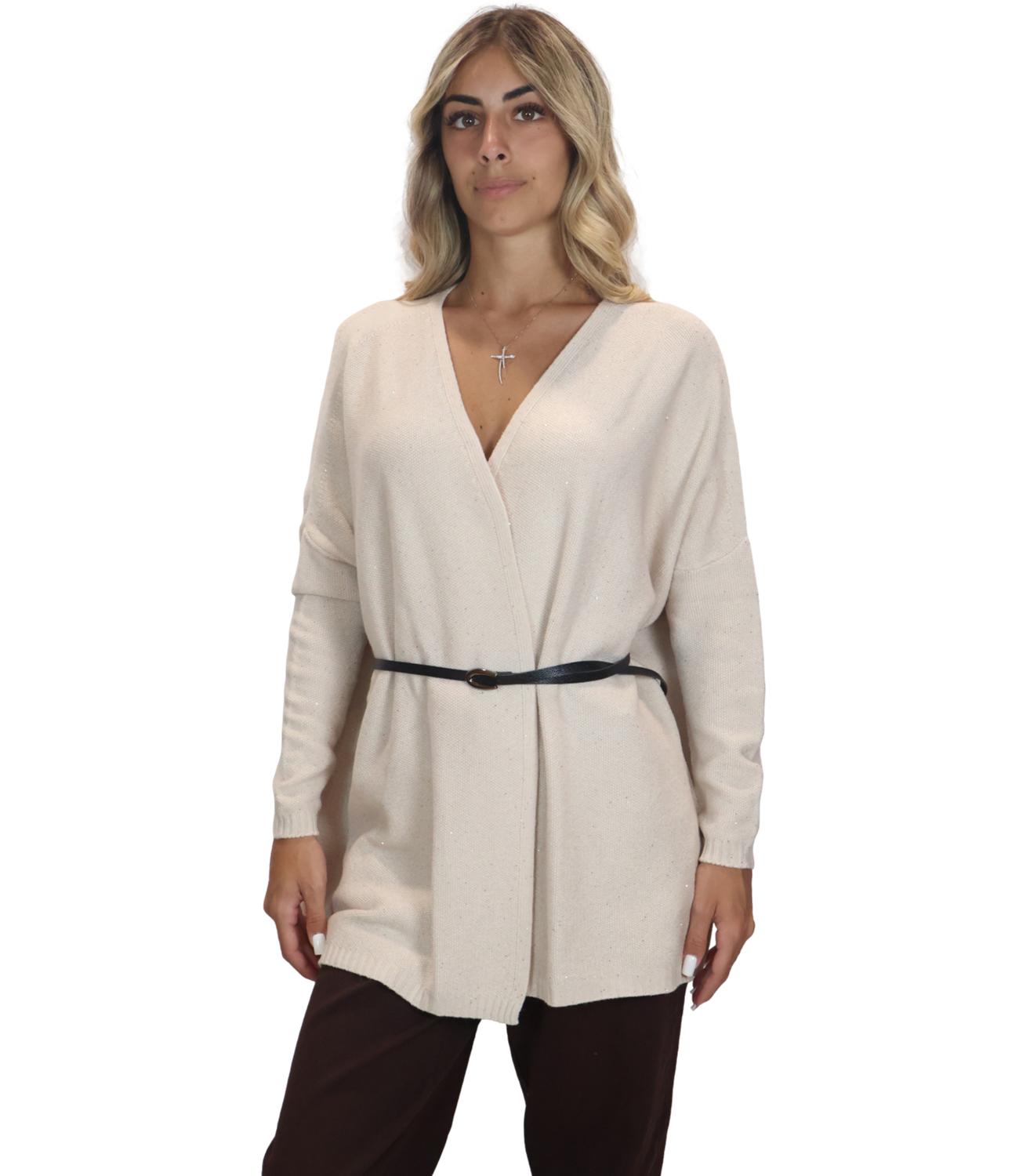 Kontatto Maglia da Donna - Beige Mel. - 3m1745c