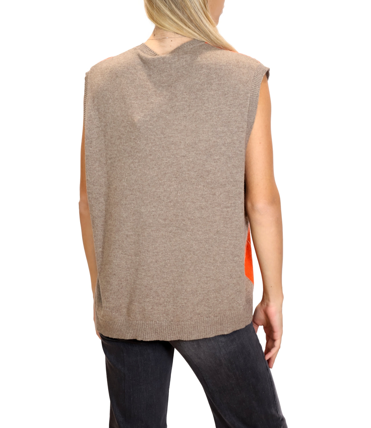 Kontatto Gilet da Donna - Tortora/arancio - 3m1938ni