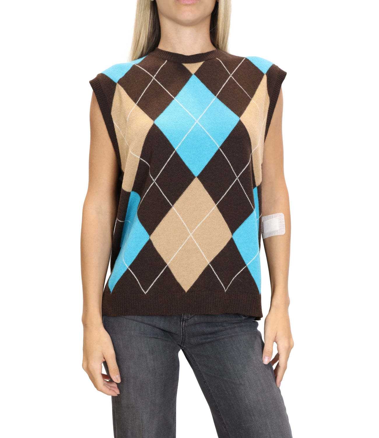 Kontatto Gilet da Donna - Moka/turchese - 3m1938ni