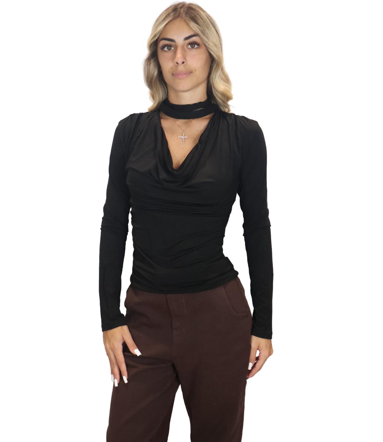 Kontatto Blusa da Donna - NerO-Black - Mr7005c