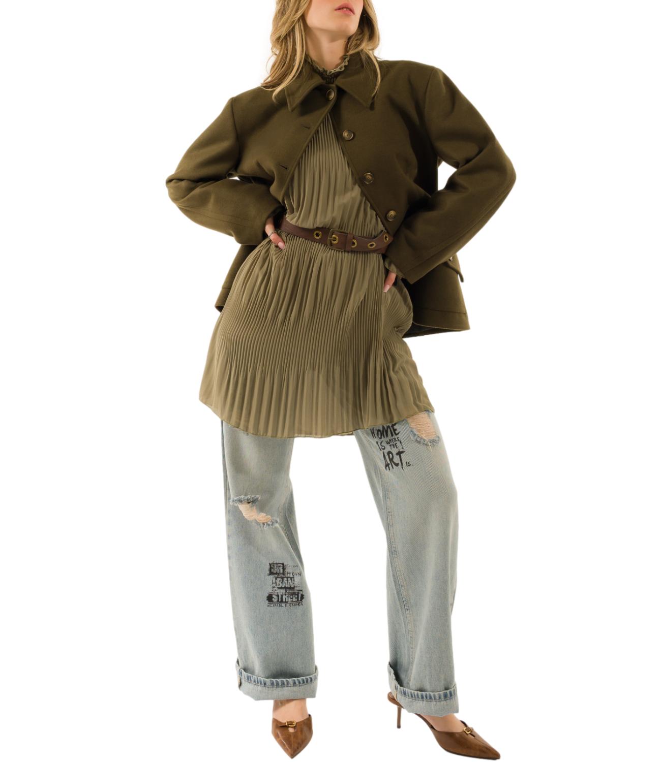 Kontatto Abito da Donna - Khaki - Su809c