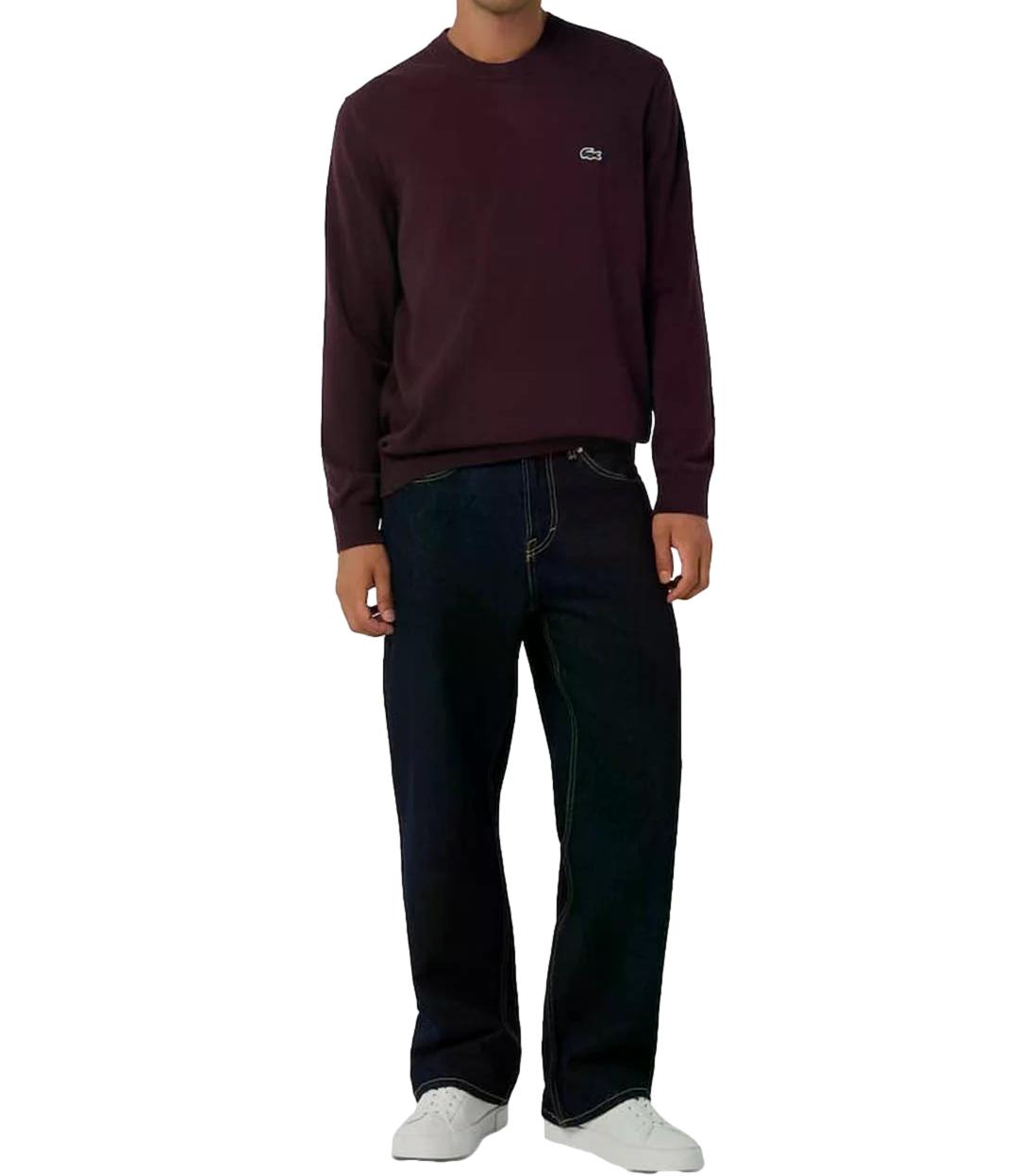 Lacoste Pullover da Uomo - Burgundy - Ah0128