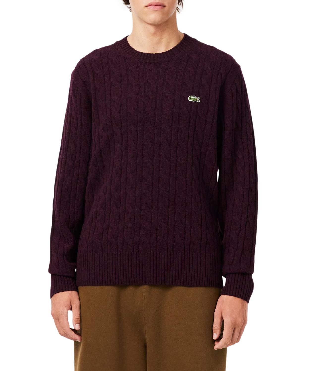 Lacoste Pullover da Uomo - Burgundy - Ah2924