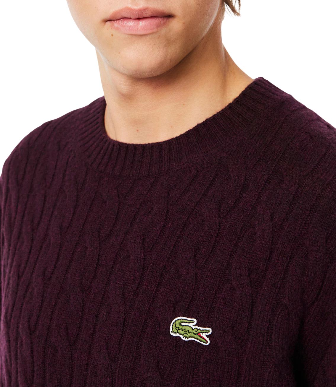 Lacoste Pullover da Uomo - Burgundy - Ah2924