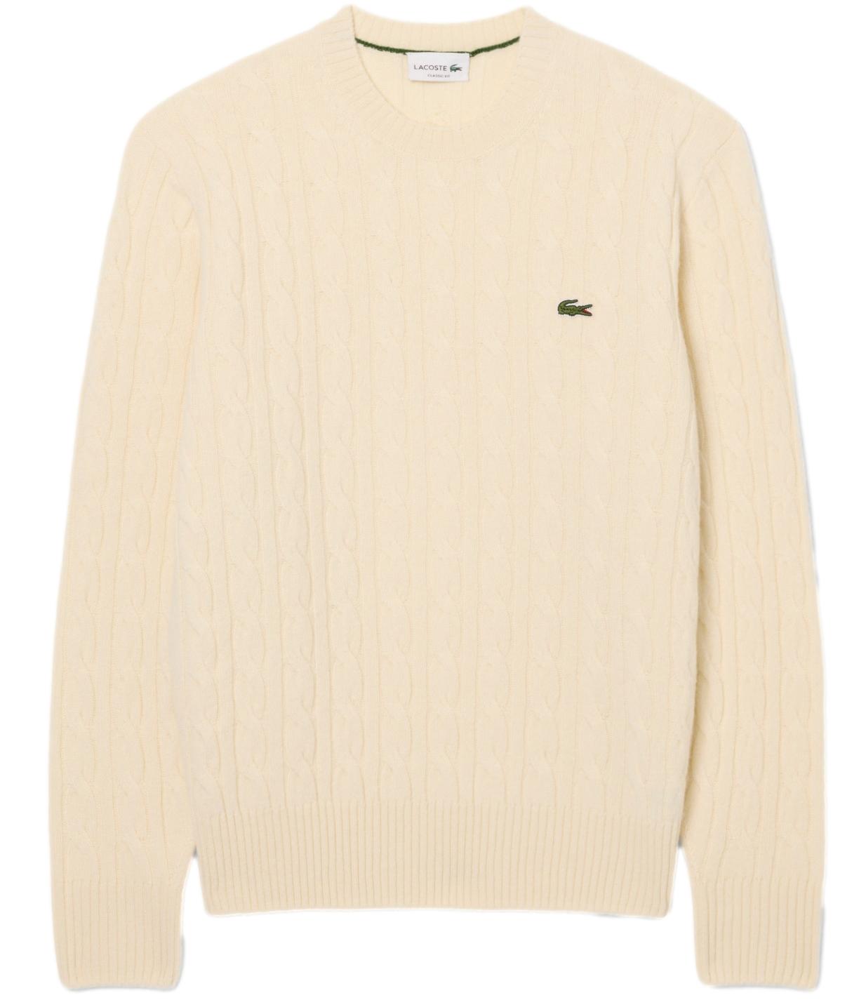 Lacoste Pullover da Uomo - Panna - Ah2924
