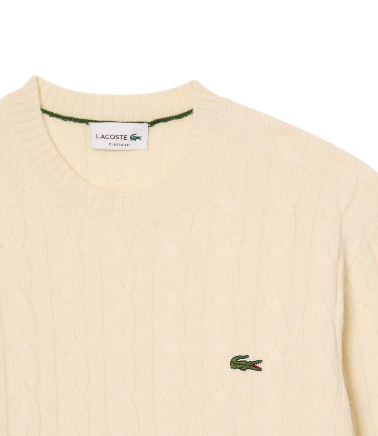 Lacoste Pullover da Uomo - Panna - Ah2924