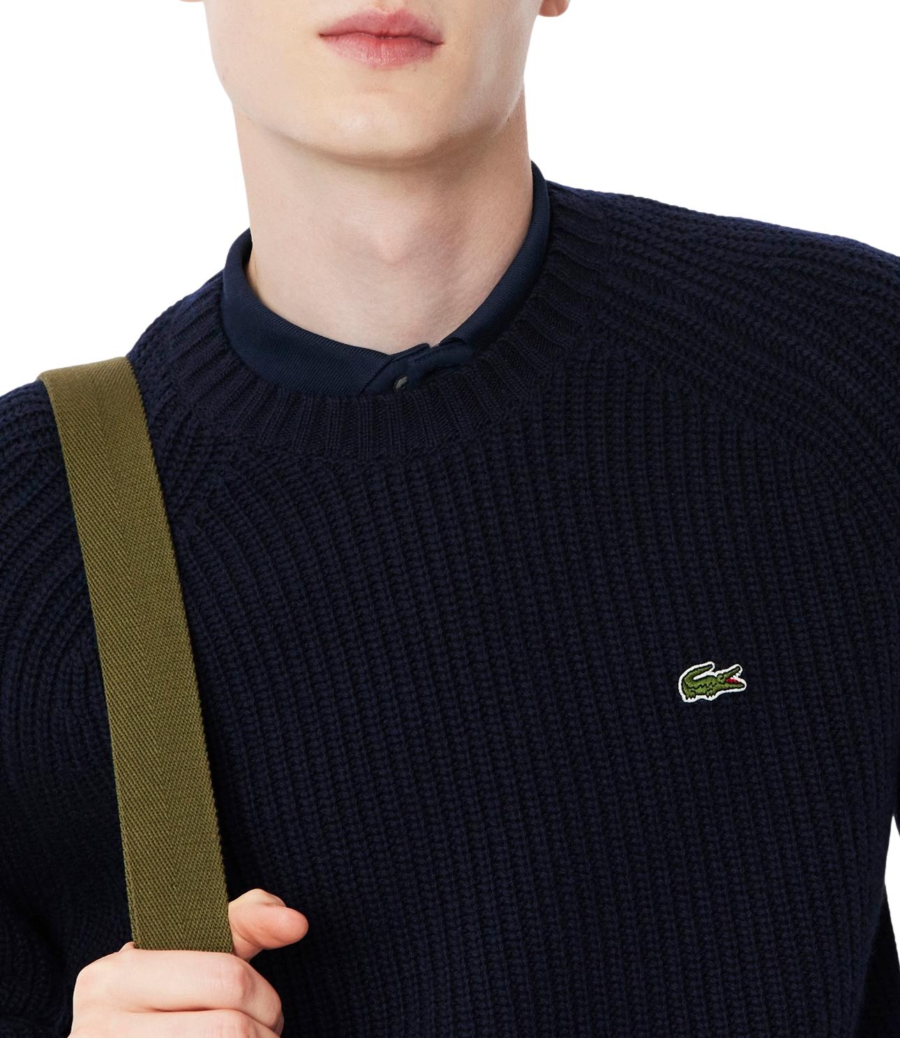 Lacoste Pullover da Uomo - Blu - Ah3142