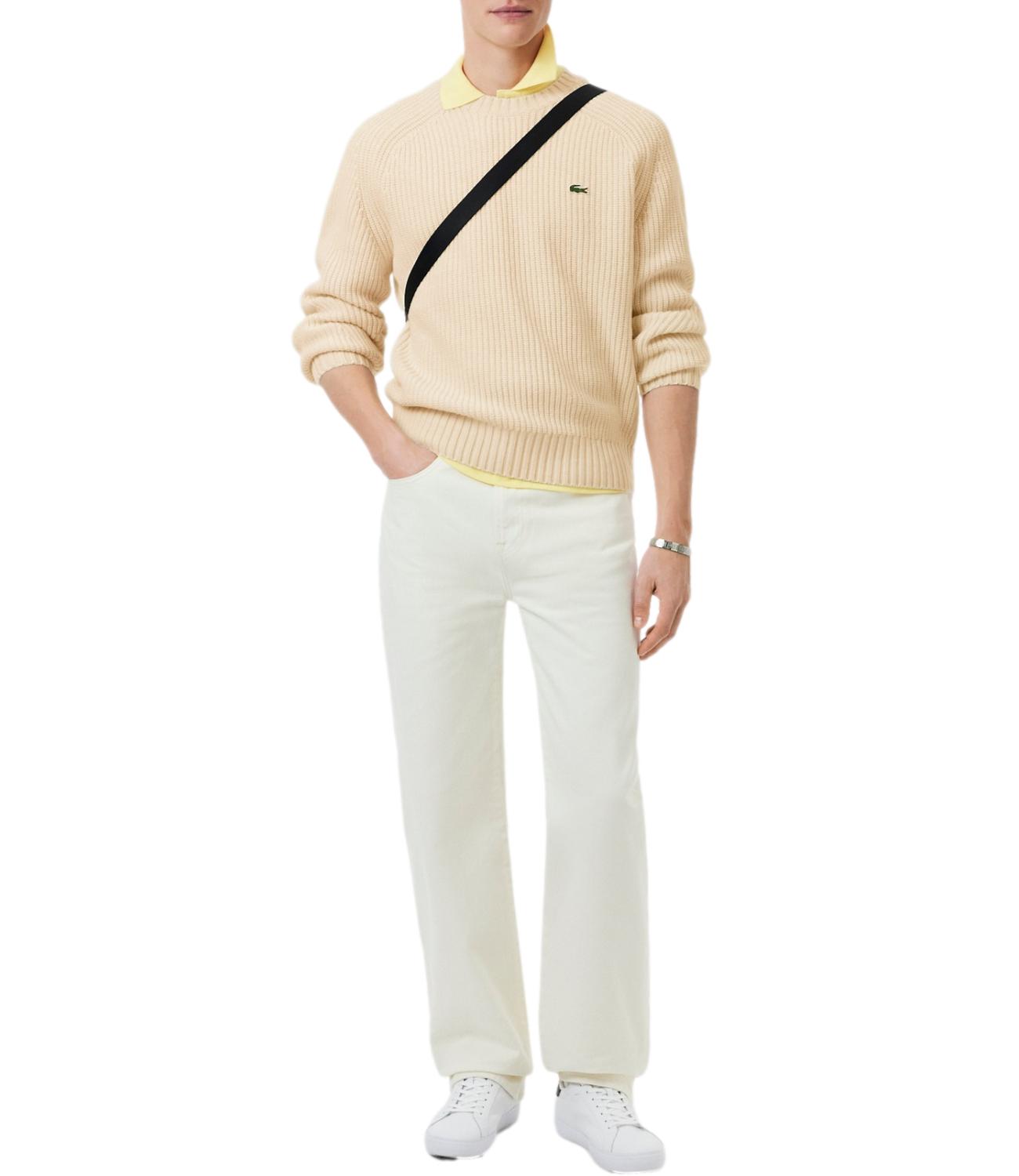 Lacoste Pullover da Uomo - Panna - Ah3142
