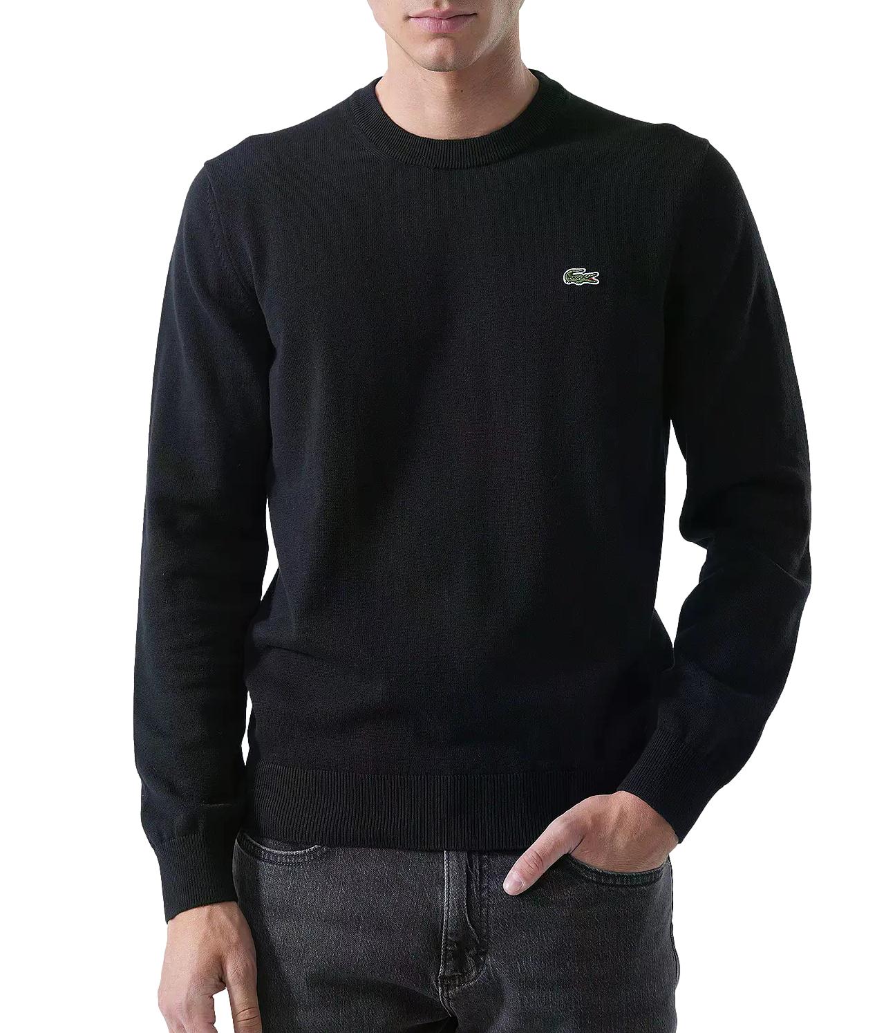 Lacoste Pullover da Uomo - Nero - Ah3225