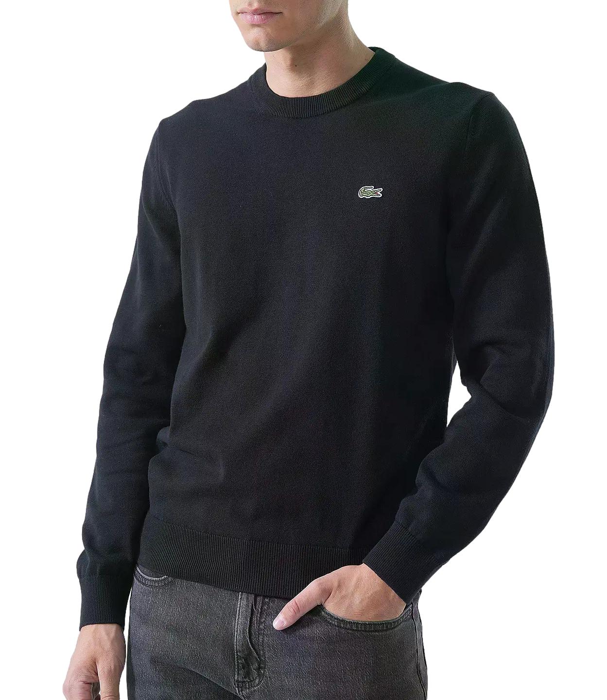 Lacoste Pullover da Uomo - Nero - Ah3225
