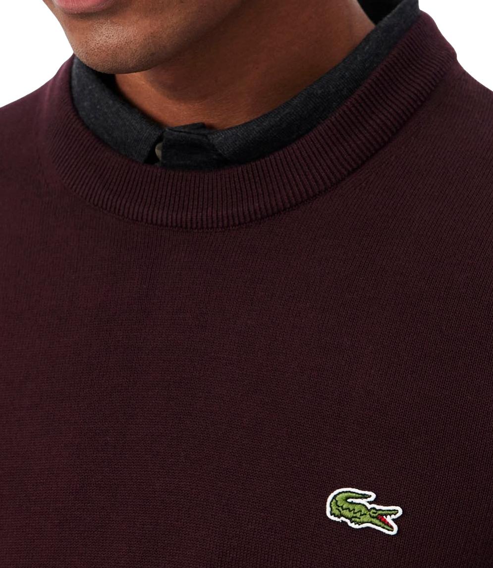 Lacoste Pullover da Uomo - Burgundy - Ah3225