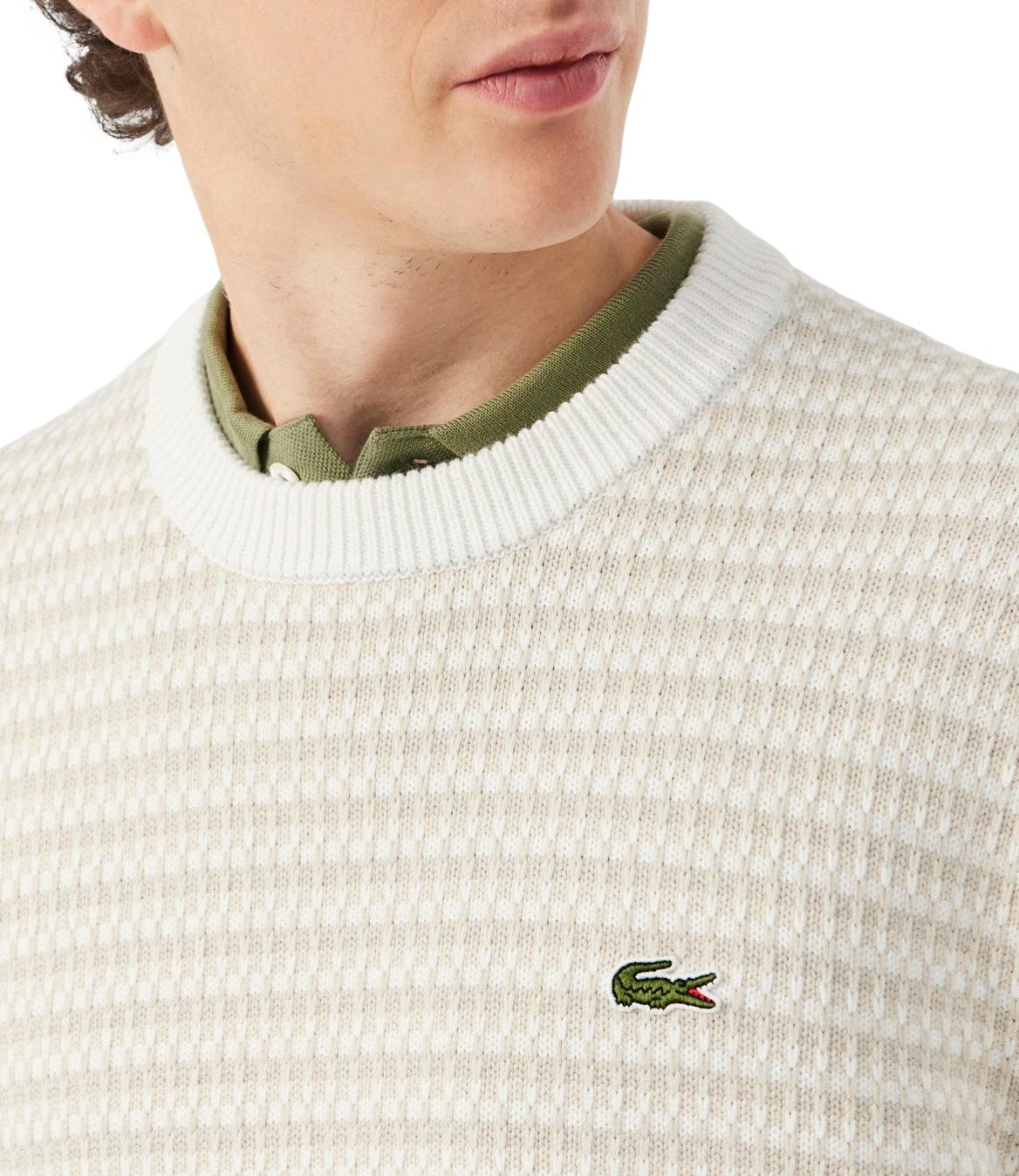 Lacoste Pullover da Uomo - Beige - Ah8569