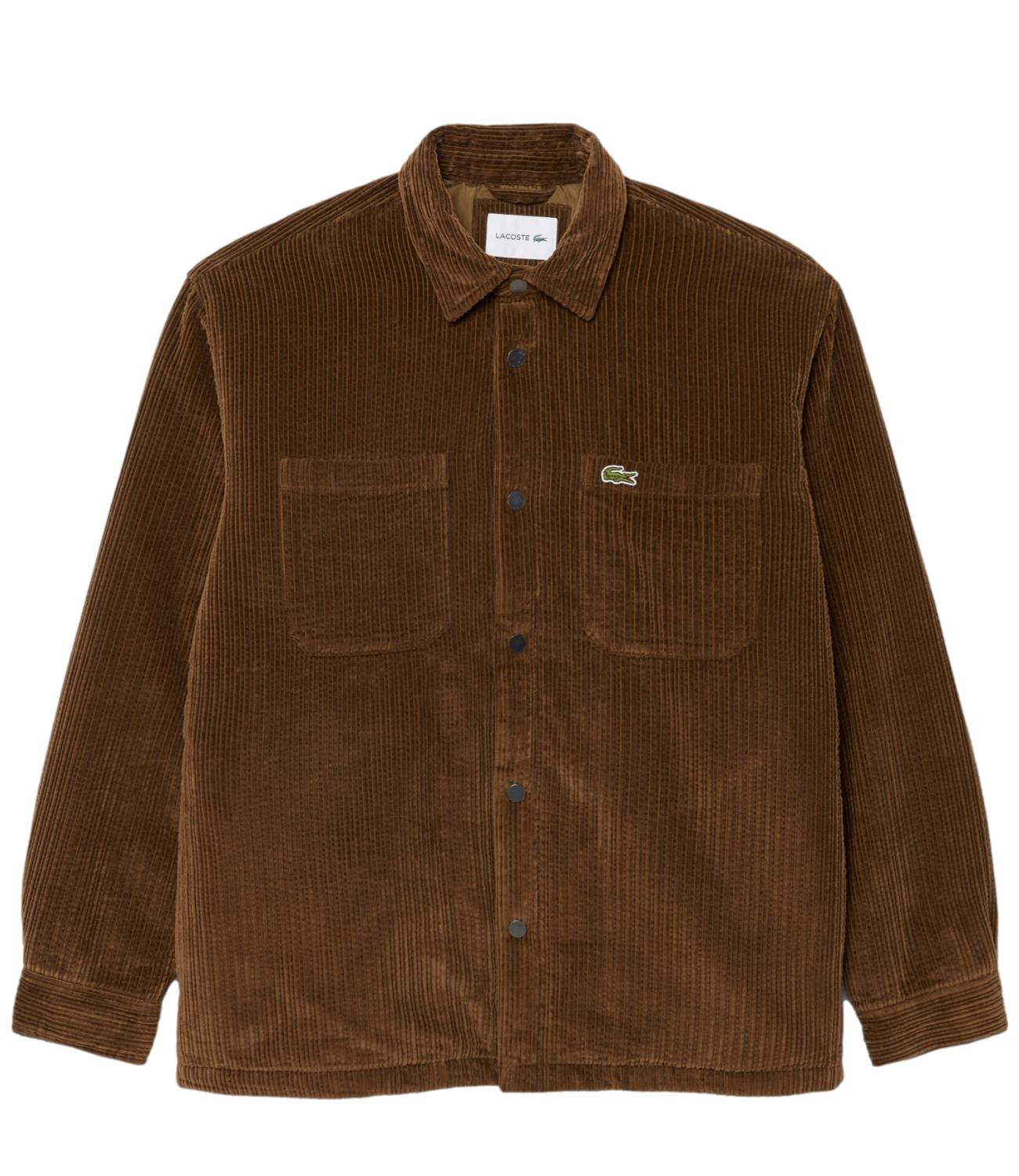 Lacoste Camicia da Uomo - Marrone - Ch8840