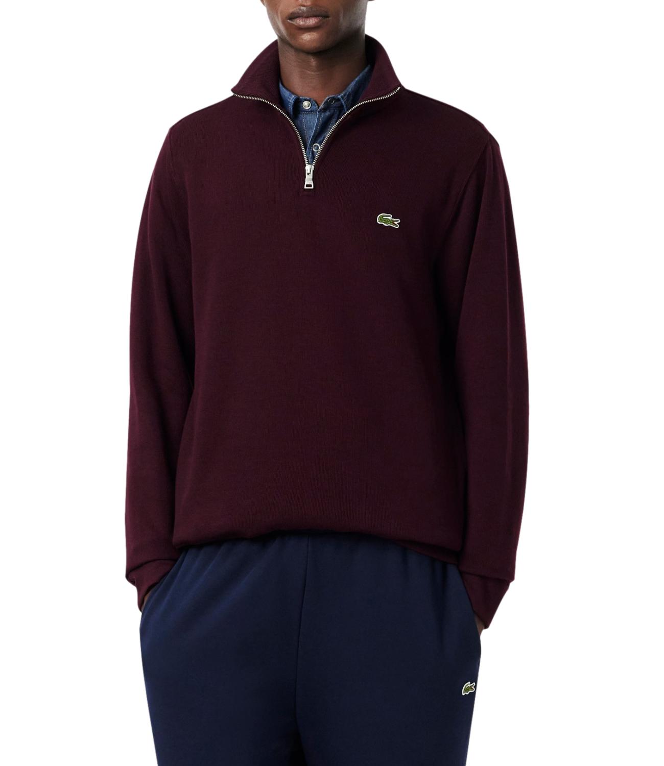 Lacoste Felpa da Uomo - Burgundy - Sh1927