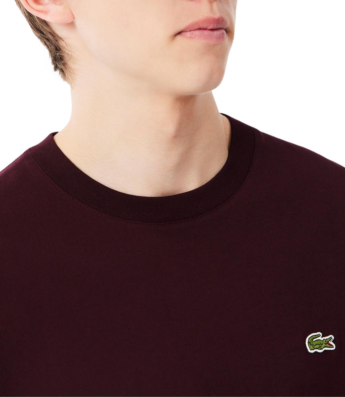 Lacoste T-Shirt da Uomo - Burgundy - Th7318