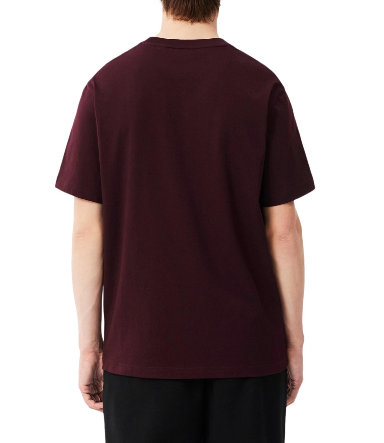 Lacoste T-Shirt da Uomo - Burgundy - Th7318