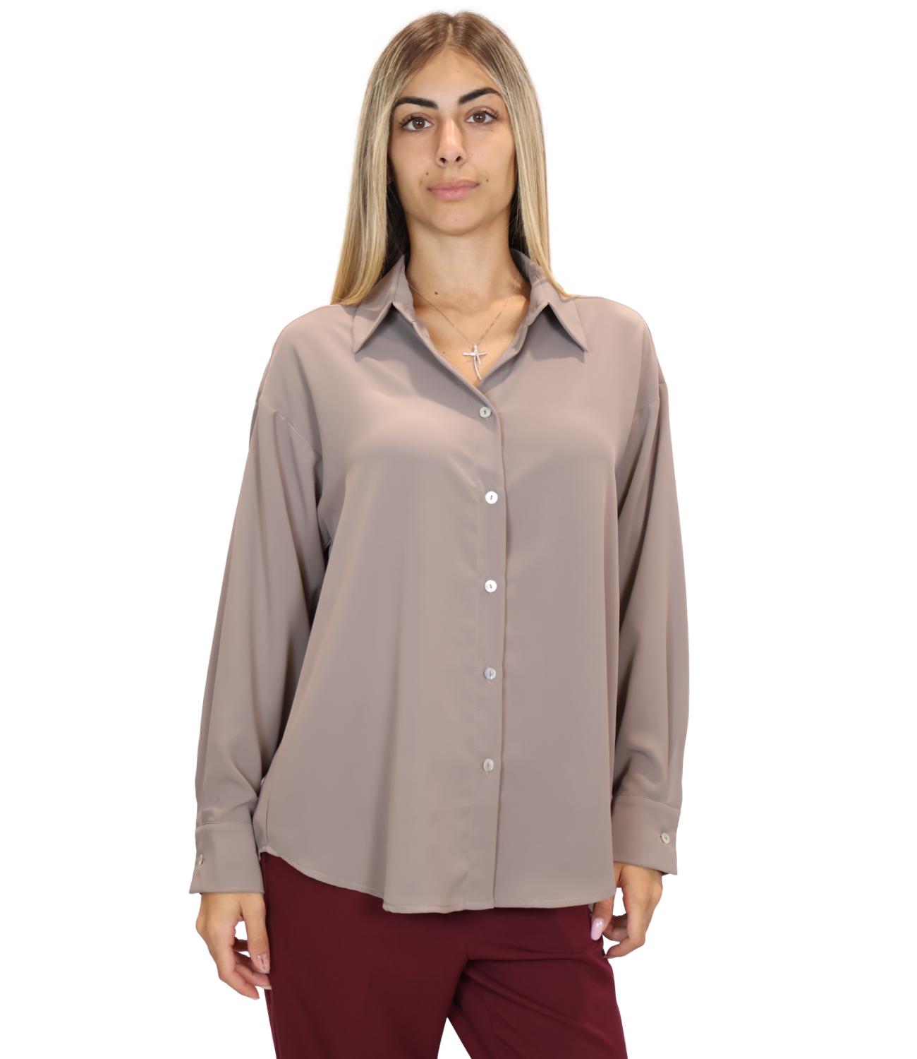 Le Streghe Camicia da Donna - Antracite - A26ad118