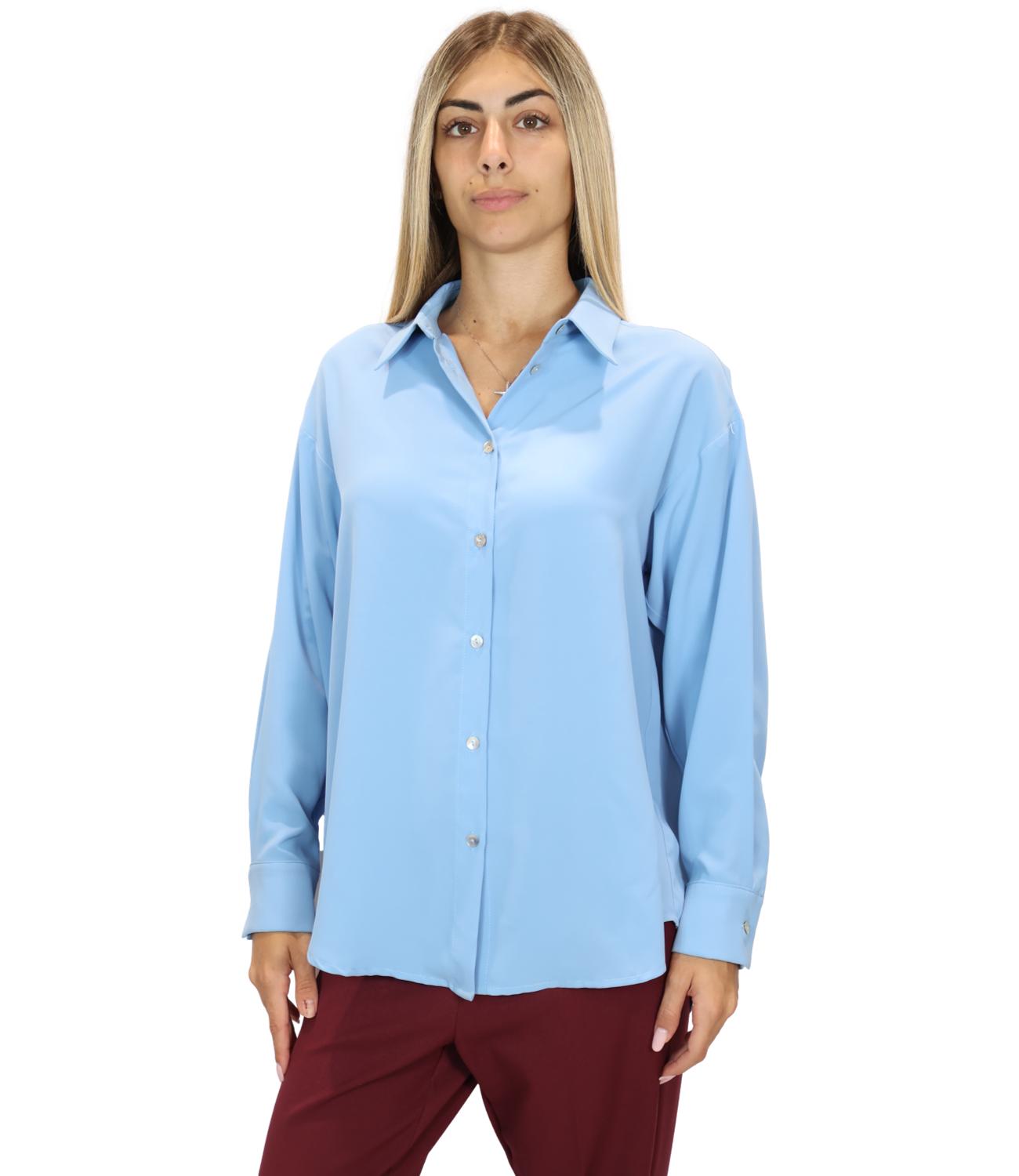 Le Streghe Camicia da Donna - Azzurro - A26ad118