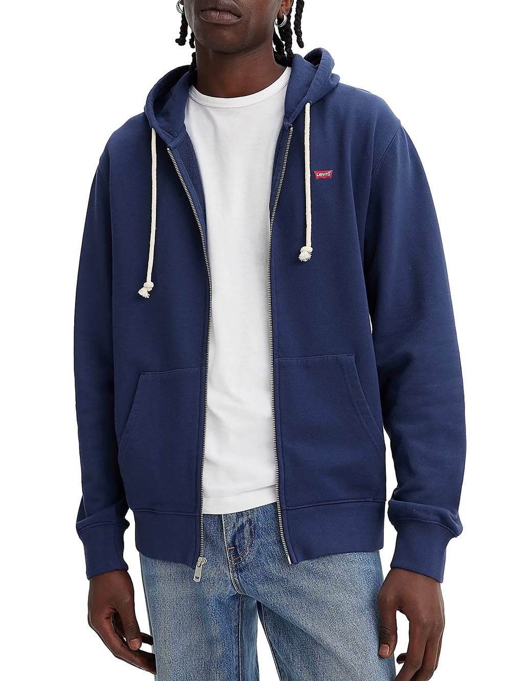 Levi's Felpa zip e cappuccio da Uomo - Blu - 34584