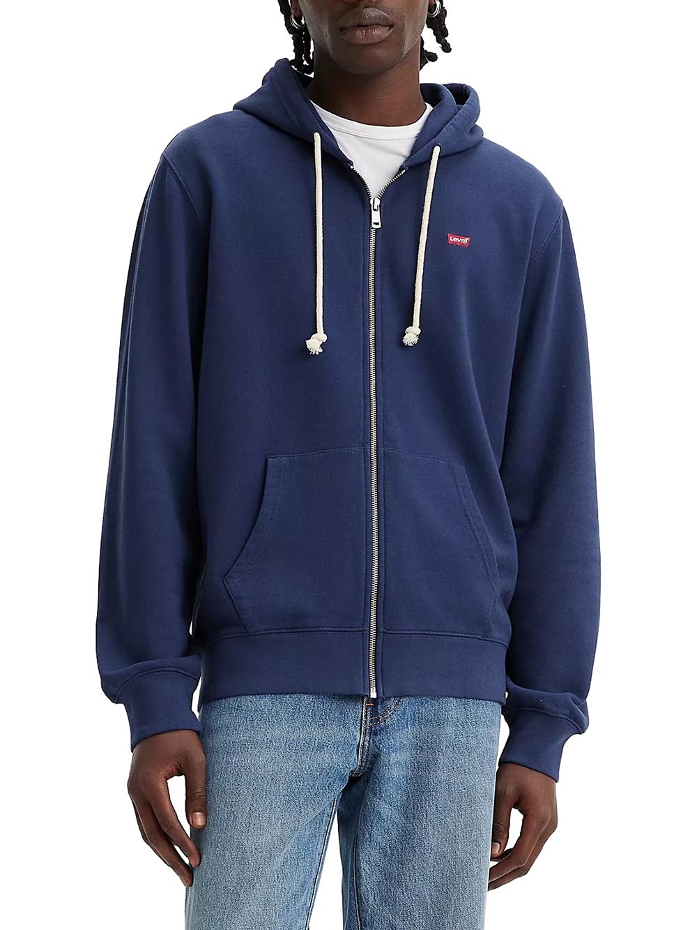 Levi's Felpa zip e cappuccio da Uomo - Blu - 34584