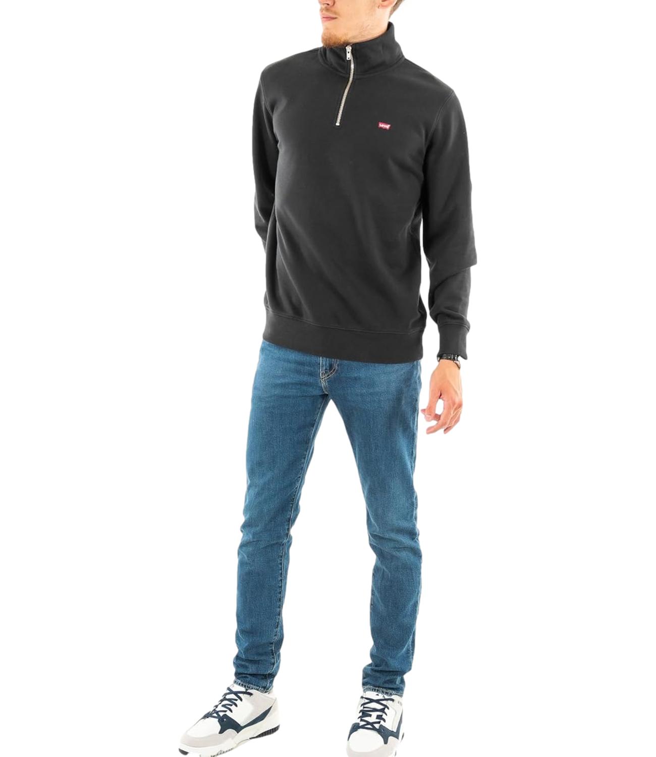 Levi's Felpa zip da Uomo - Nero - A8606