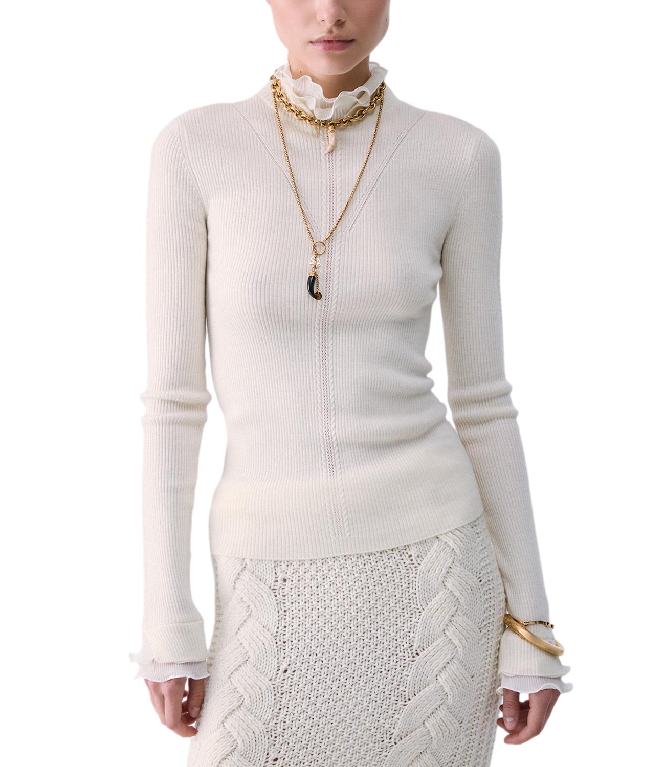 Liu jo Maglia da Donna - Bianco Lana - Cf6043ma82o