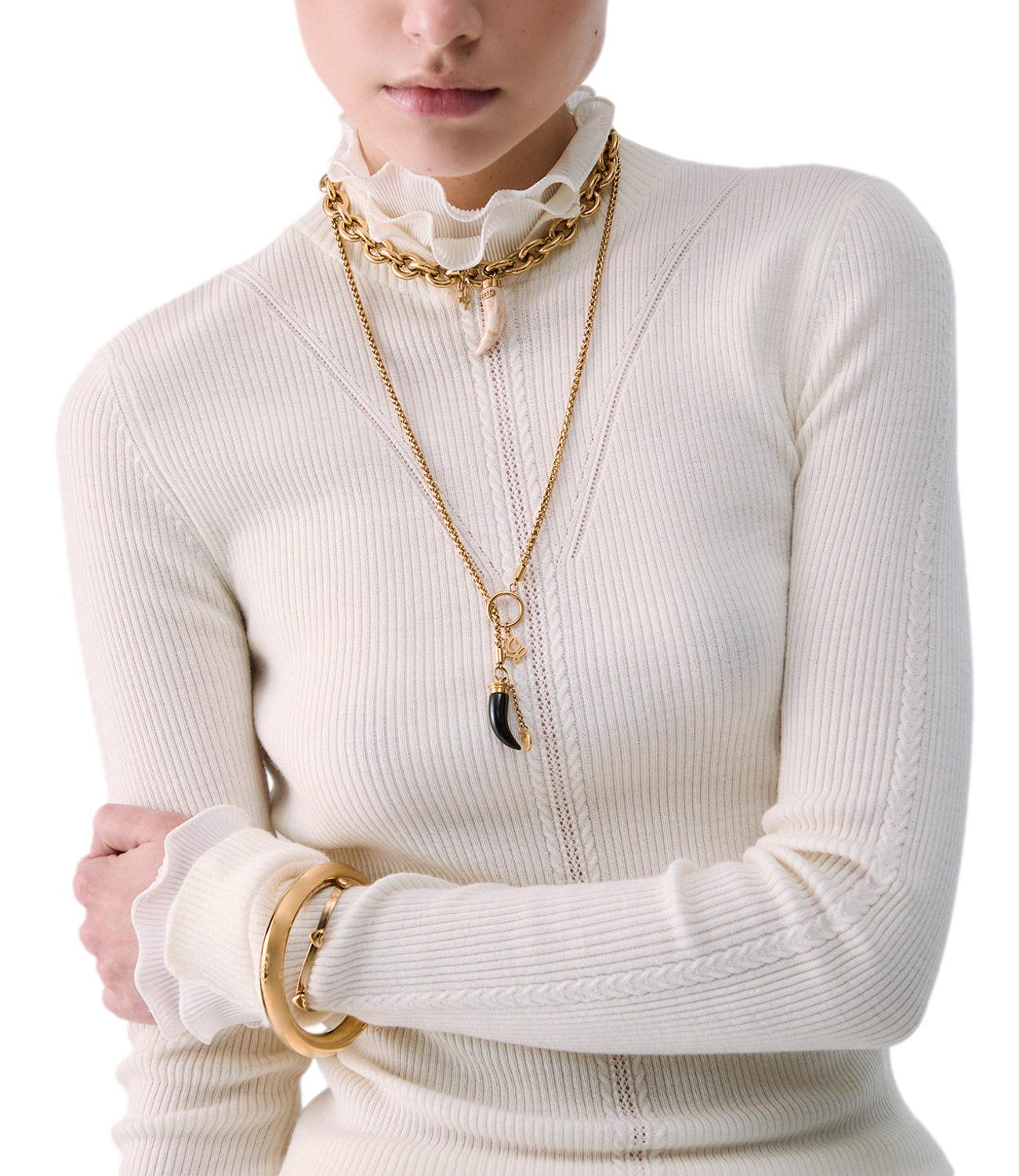 Liu jo Maglia da Donna - Bianco Lana - Cf6043ma82o