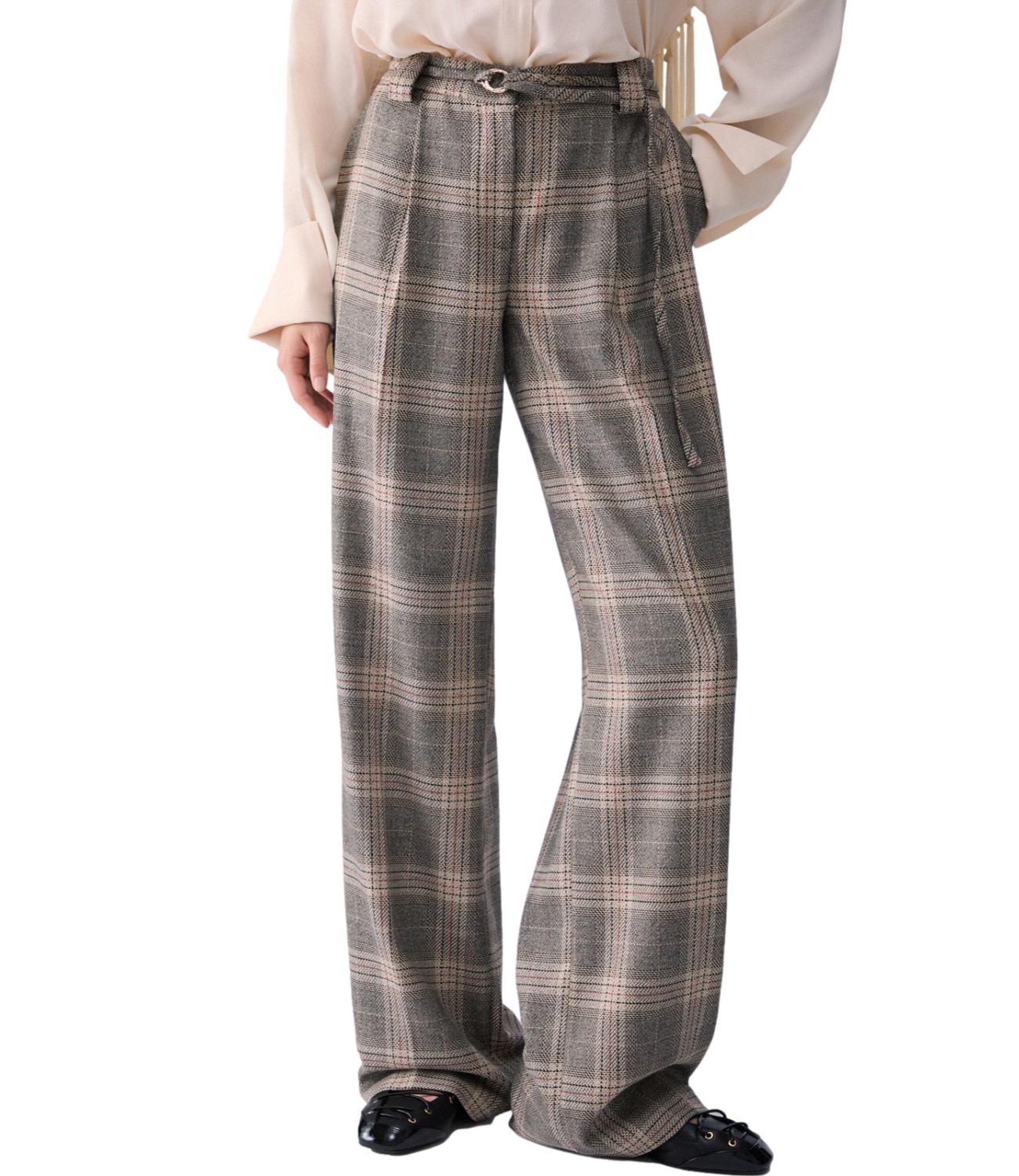 Liu jo Pantalone da Donna - Sandy Big Check - Cf6080t859a