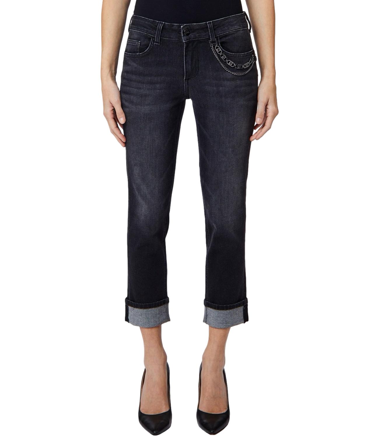 Liu jo Pantalone da Donna - Den.black Twist Wash - Uf6006d4797