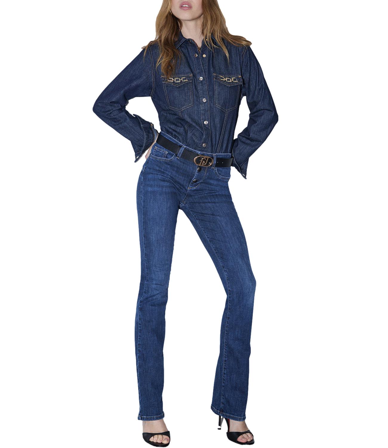 Liu jo Pantalone Denim da Donna - Den.blue Jolie Wash - Uf6025d0328