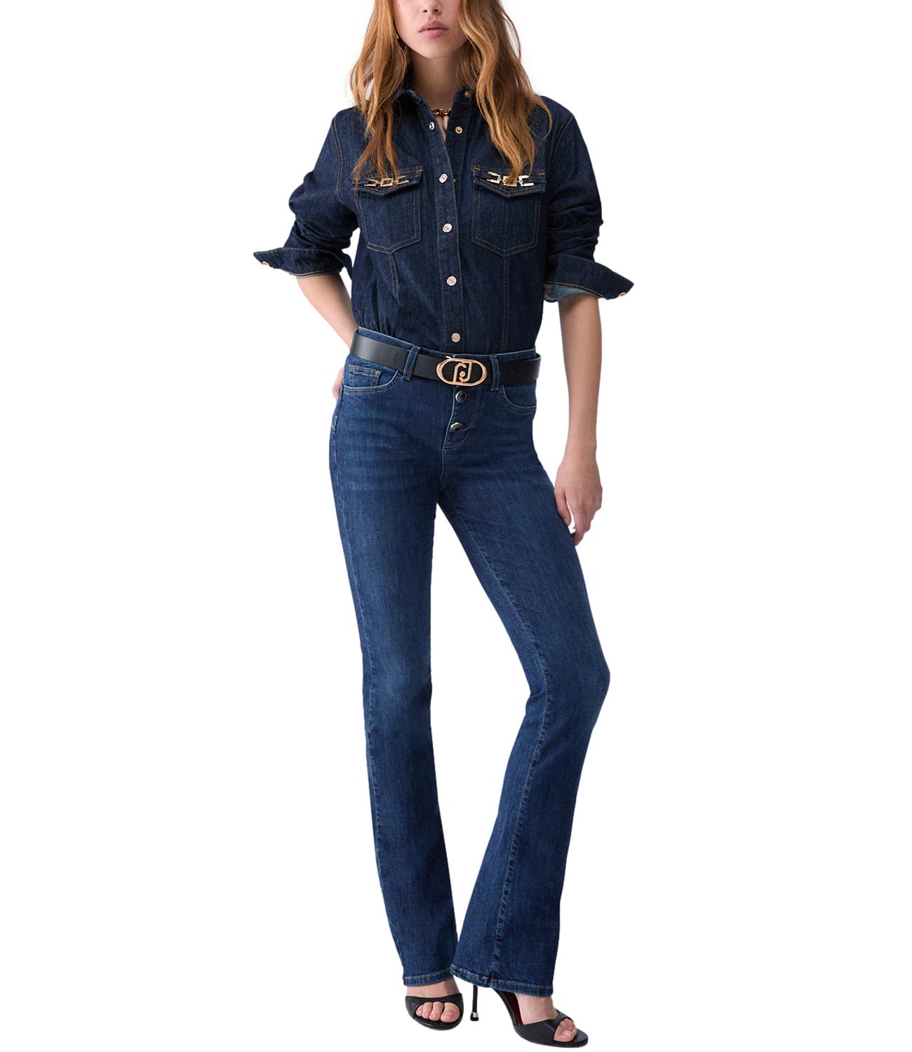 Liu jo Pantalone Denim da Donna - Den.blue Jolie Wash - Uf6025d0328