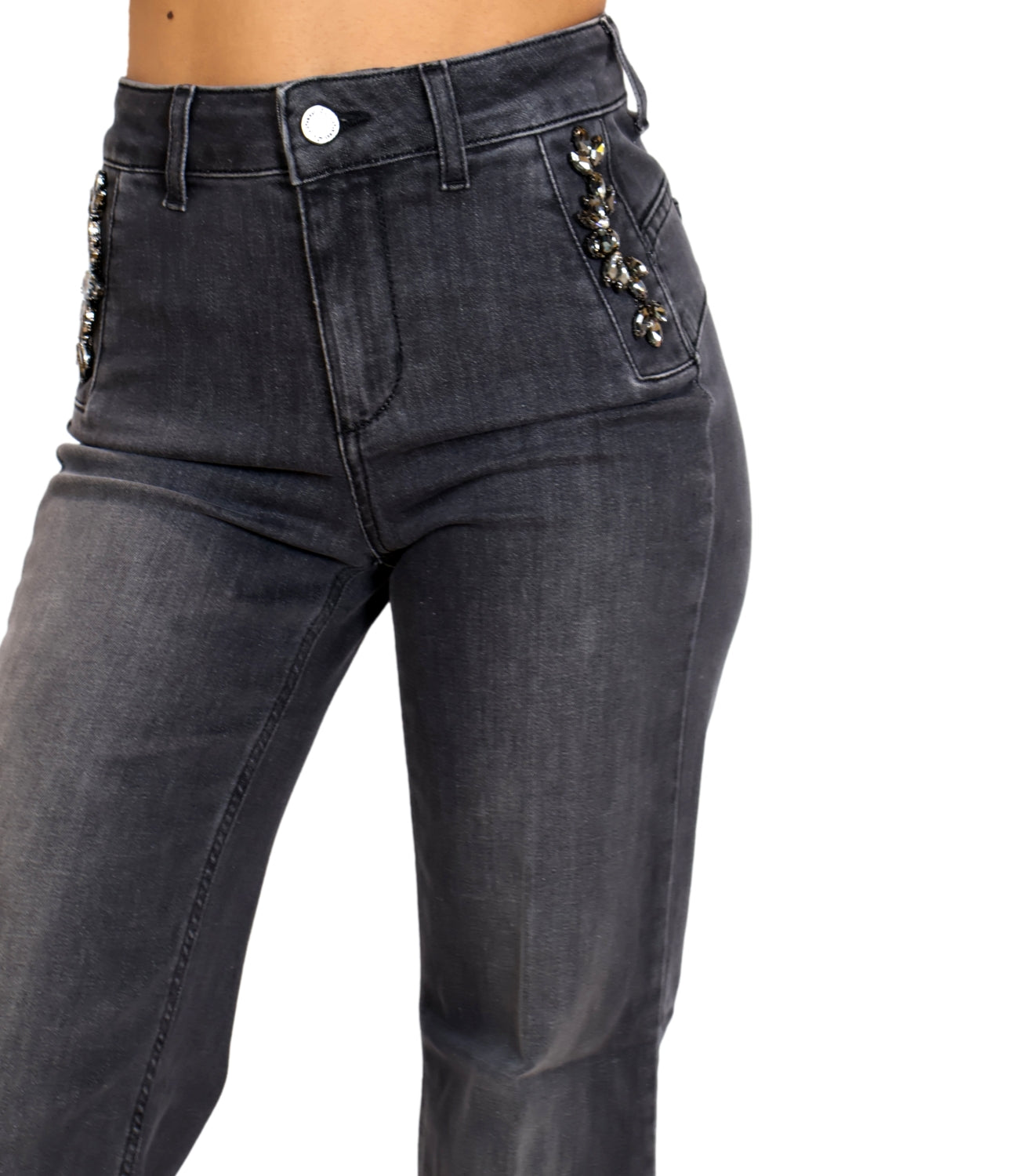 Liu jo Jeans da Donna - Den.grey Buttons Was - Uf6093d0375
