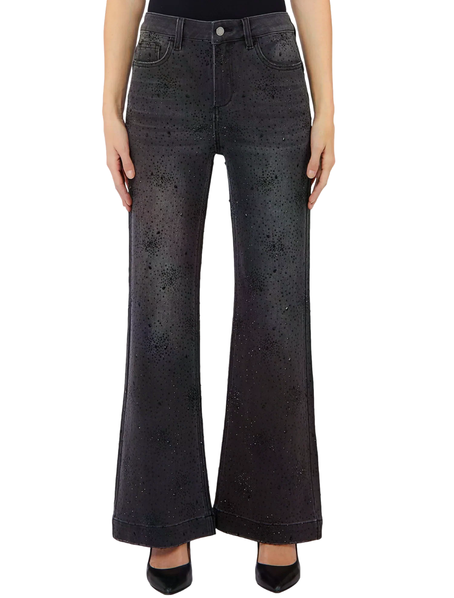 Liu jo Pantalone da Donna - Den.black Glam Wash - Uf6107d0423