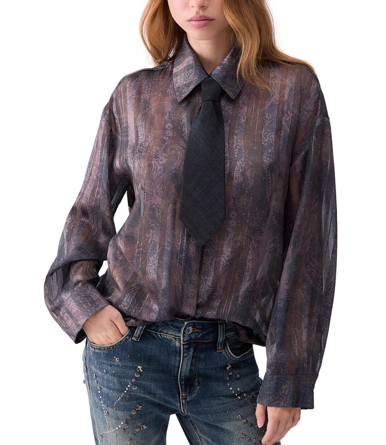 Liu jo Camicia da Donna - Moro Cachemire - Uf6125t3260