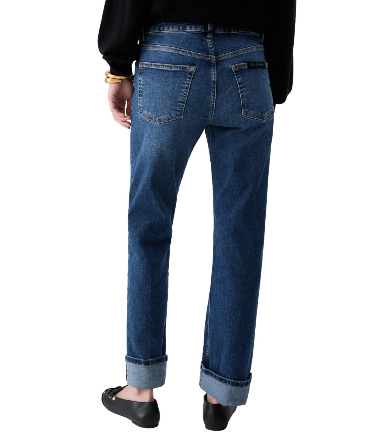 Liu jo Pantalone Denim da Donna - Den.blu Mid Comfort - Uf6225d0360