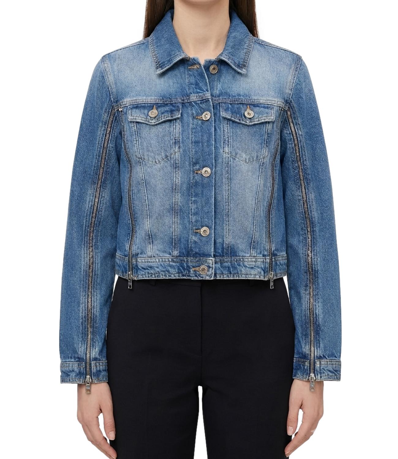 Liu jo Giubbotto da Donna - Den.blue Vint.zip Wa - Uf6501d0396