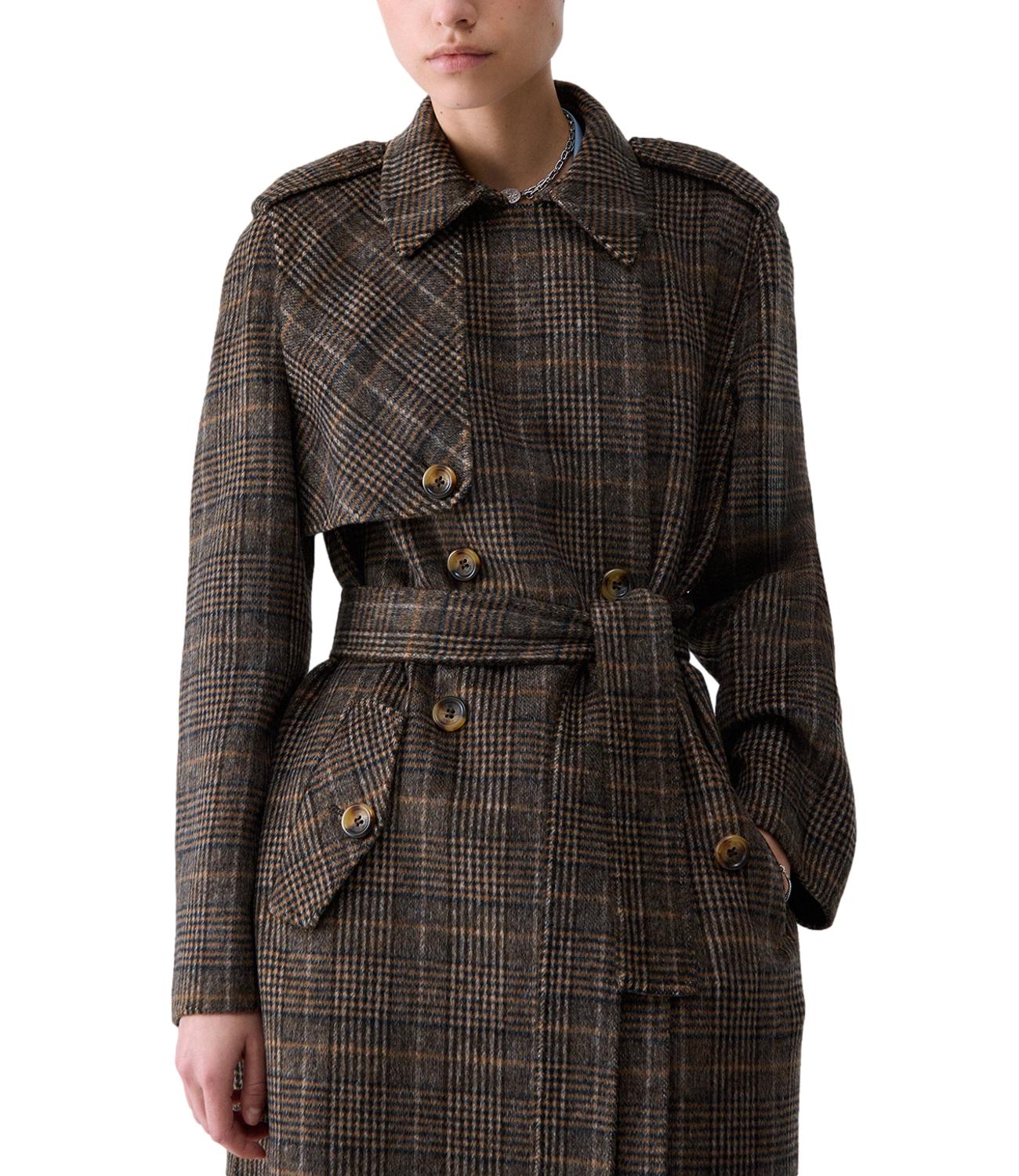 Liu jo Cappotto da Donna - Camel Check - Wf6006t677a