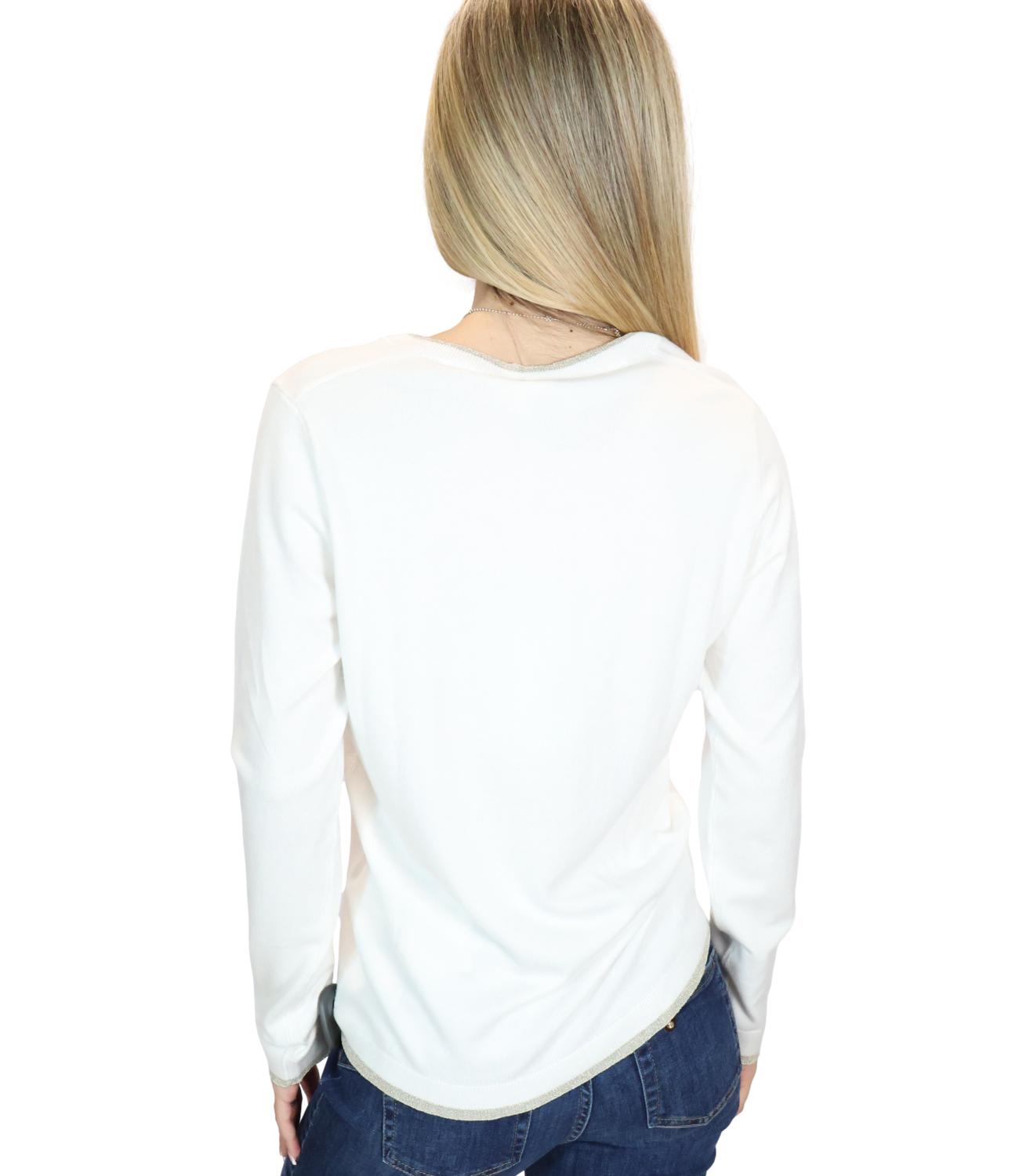 Liu jo Maglia da Donna - Bianco Lana - Wf6012ms49i
