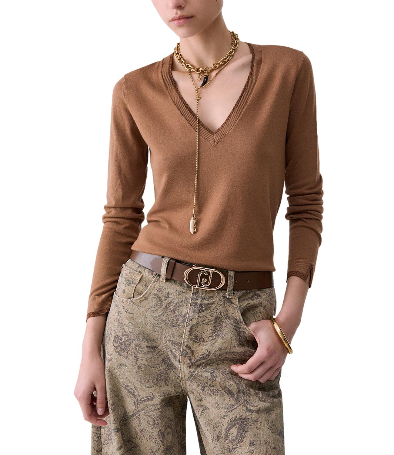 Liu jo Maglia da Donna - Cocoa Creme - Wf6012ms49i