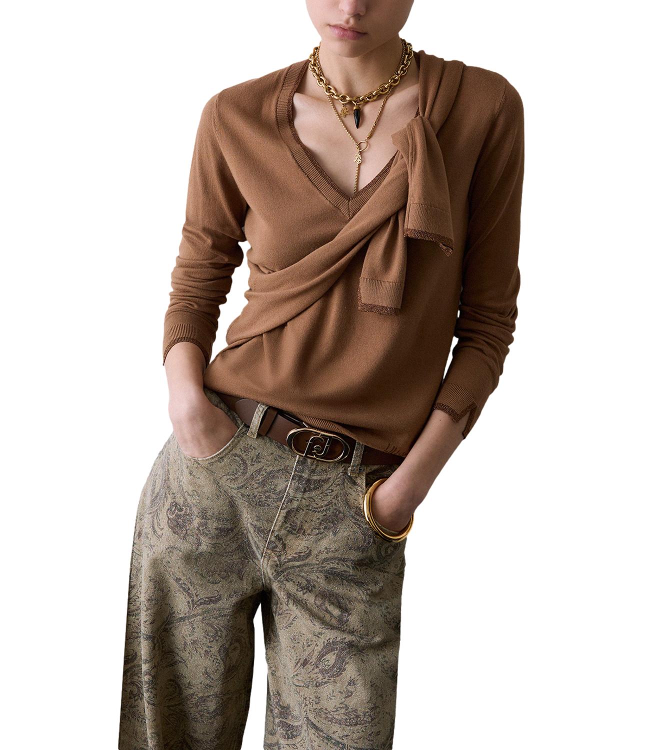 Liu jo Maglia da Donna - Cocoa Creme - Wf6012ms49i