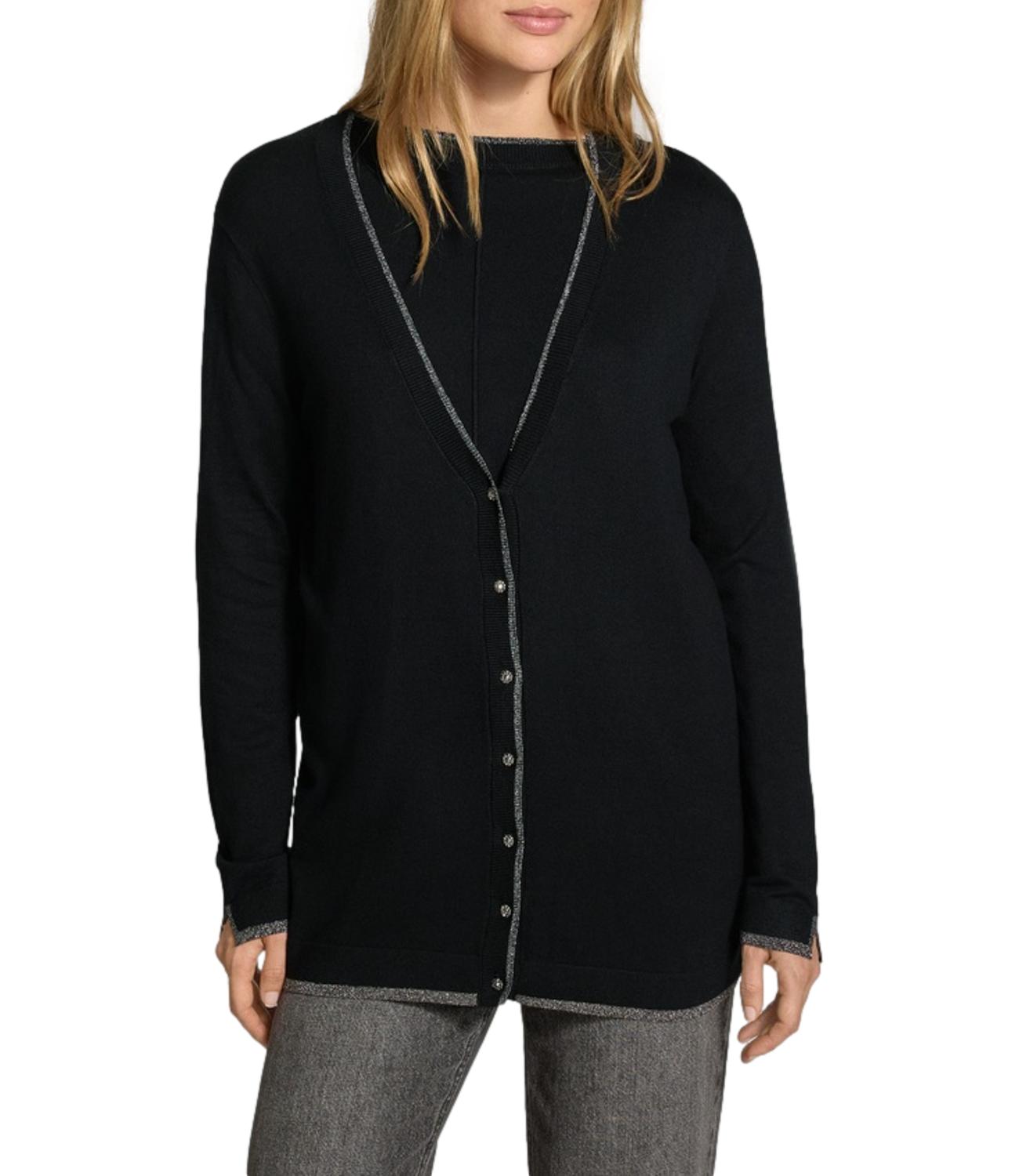 Liu jo Maglia da Donna - Nero - Wf6083ms49i