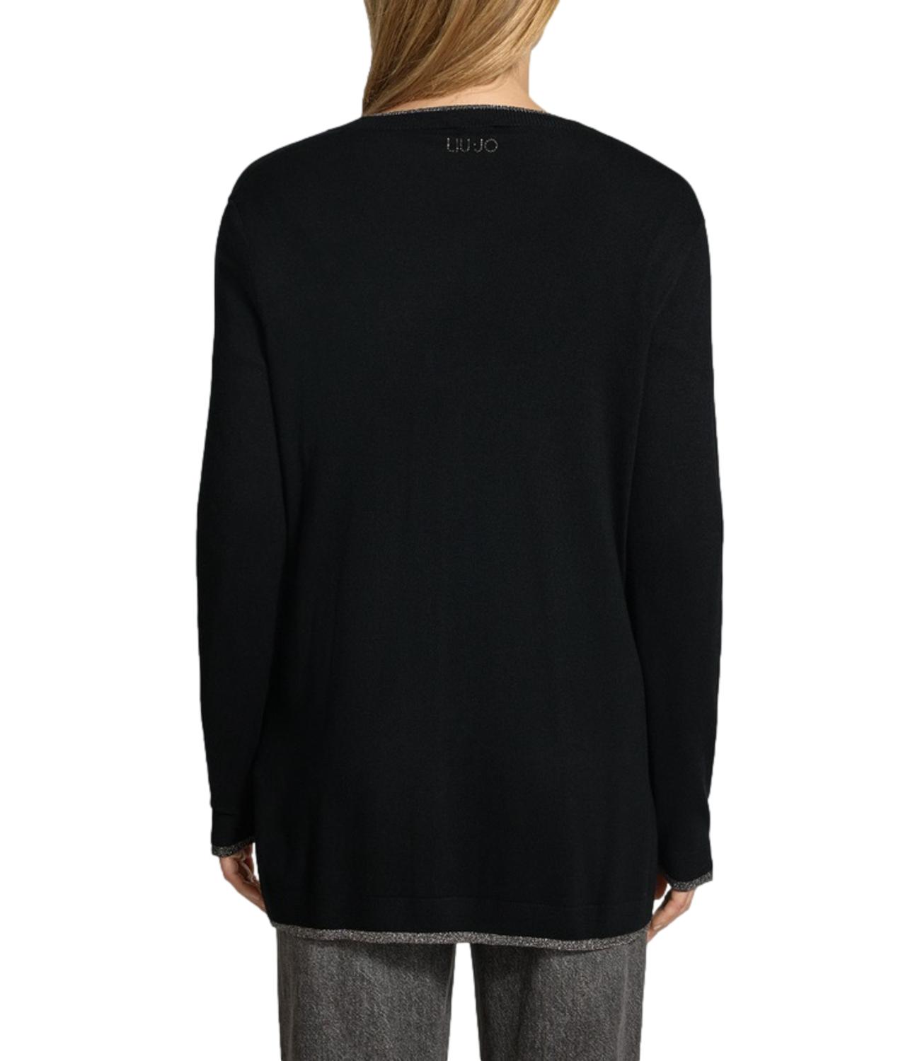 Liu jo Maglia da Donna - Nero - Wf6083ms49i
