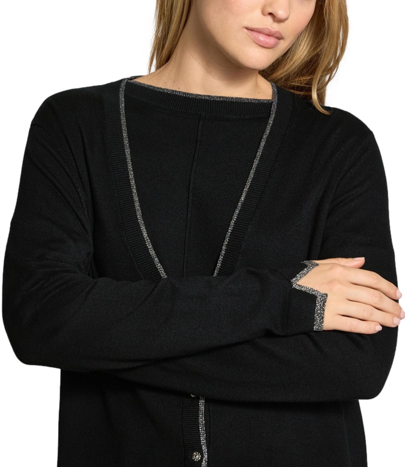 Liu jo Maglia da Donna - Nero - Wf6083ms49i
