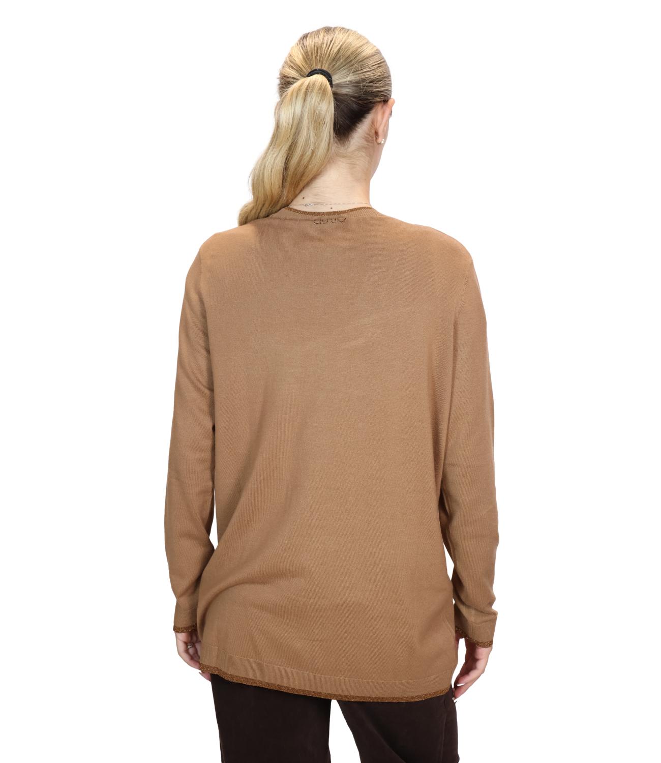 Liu jo Maglia da Donna - Cocoa Creme - Wf6083ms49i