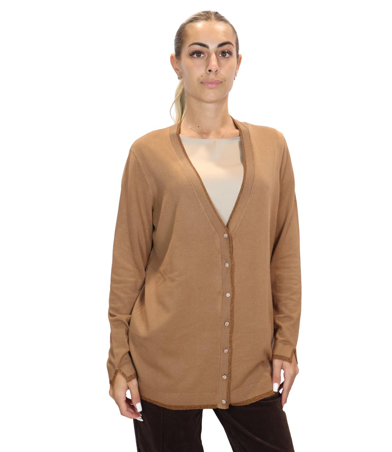 Liu jo Maglia da Donna - Cocoa Creme - Wf6083ms49i