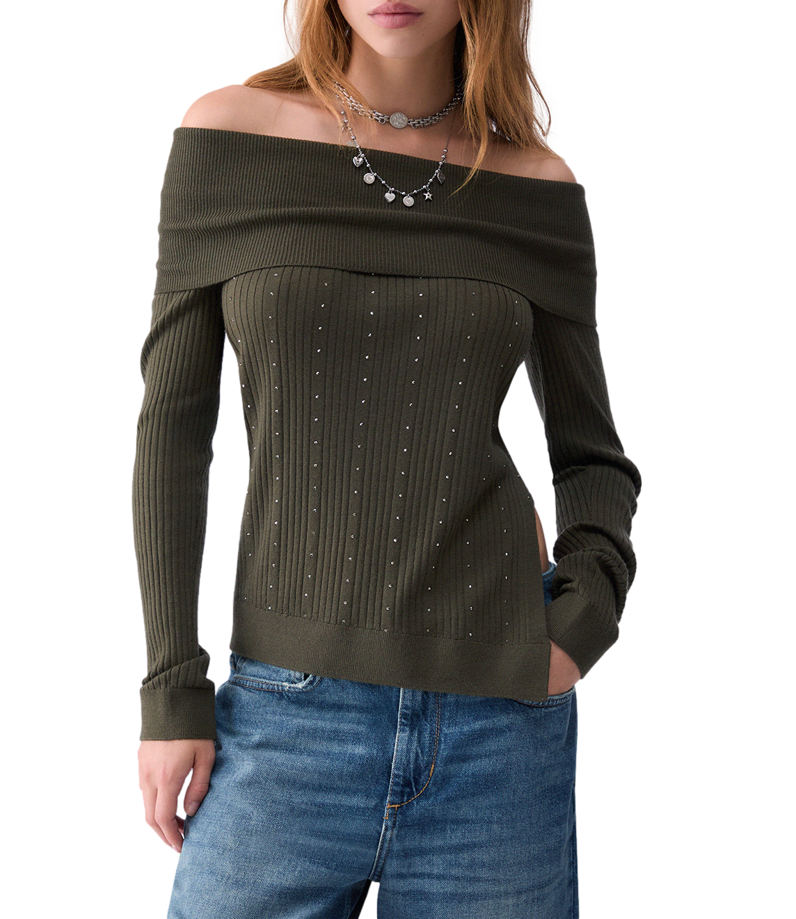 Liu jo Maglia da Donna - Verde Alpino - Wf6099ma77q