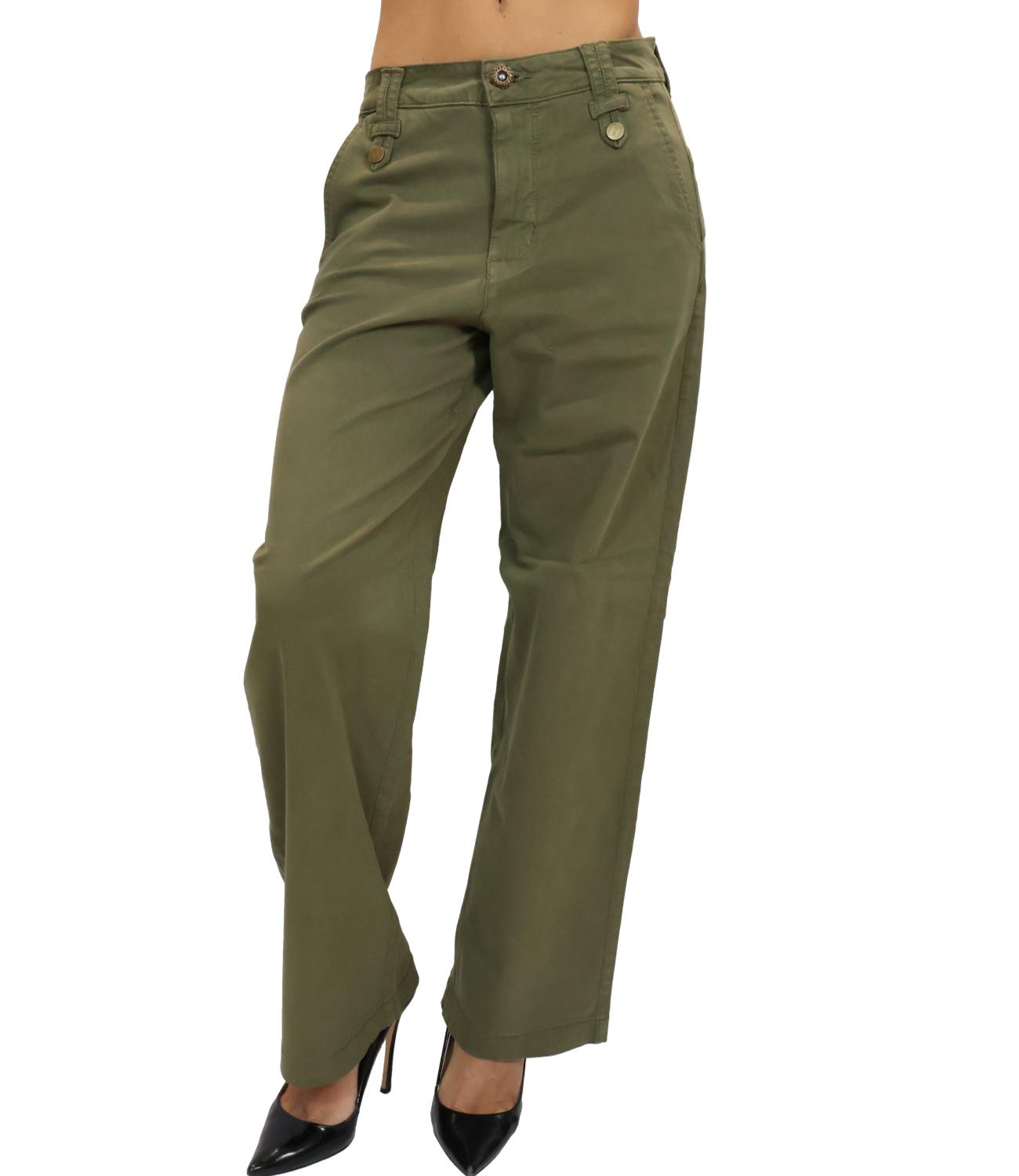 Liu jo Pantalone da Donna - Verde Alpino - Wf6125t709a